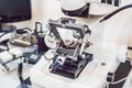 Metallographic microscope used for metall`s surface investigation