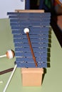 Metallophone, school instruments Orff Royalty Free Stock Photo