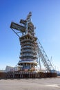 Metallurgical blast furnace tower in Spain