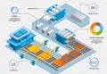 Metallurgy Industrial Isometric Infographics