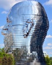 METALmorphosis is a large 7 metre, 13 tonne kinetic sculpture of a human head