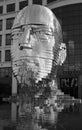 METALmorphosis is a large 7 metre, 13 tonne kinetic sculpture of a human head