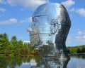 METALmorphosis is a large 7 metre, 13 tonne kinetic sculpture of a human head