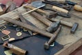 Metalsmith tools on a table