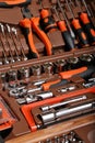 Metalwork toolbox Royalty Free Stock Photo