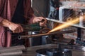 Metalworker working in an engineering workshop