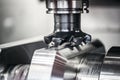 Metalworking CNC milling machine. Royalty Free Stock Photo