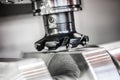 Metalworking CNC milling machine. Royalty Free Stock Photo