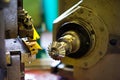 Metalworking industry: The industry of metalworking by cutting, gear-cutting manufacturing of parts and gears with oil cooling in