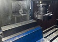 Metalworking. Large high speed milling head and part for machining