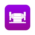 Metalworking machine icon digital purple