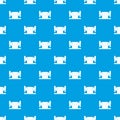 Metalworking machine pattern seamless blue