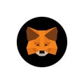 MetaMask crypto wallet for Defi, Web3 Dapps and NFTs icon isolated on white background