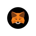 MetaMask crypto wallet for Defi, Web3 Dapps and NFTs icon isolated on white background