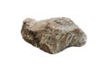 A big marble metamorphic rock isolated on a white background. Big stone for outdoor garden decoration.