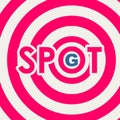 Spot-g text symbol Royalty Free Stock Photo