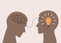 Metaphor tangled thoughts turn into an idea
