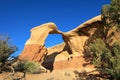 Metate Arch at Devil`s Garden, Grand Staircase-Escalante National Monument, Utah, United States Royalty Free Stock Photo