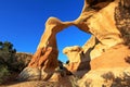 Metate Arch at Devil`s Garden, Grand Staircase-Escalante National Monument, Utah, United States Royalty Free Stock Photo