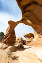 Metate Arch in Devil`s Garden, Grand Staircase-Escalante National Monument in Utah Royalty Free Stock Photo