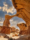 Metate Arch in Devil`s Garden near Escalante, Utah Royalty Free Stock Photo