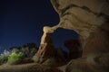 Light painting metate arch at night