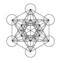 Metatrons Cube, a symbol, derived from the Flower of Life