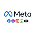 Metavers all apps icons logos , faceook, instagram messenger, portal, facebook portal, oculus, facebook apps, meta apps, from meta