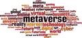 Metaverse word cloud Royalty Free Stock Photo
