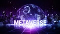Metaverse world virtual reality technology concept. Internet of things IoT