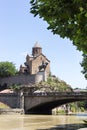 Metekhi Church and the statue of King Vahtang Gorgasali