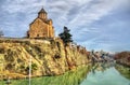 Metekhi Church in Tbilisi, Georgia. Royalty Free Stock Photo