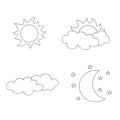 Meteo bw Royalty Free Stock Photo