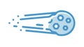 Meteor Comet Trail Icon Vector, Space Event Symbol, vector design Generative AI Royalty Free Stock Photo