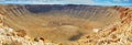 Meteor crater also known as Barringer crater in Arizona Royalty Free Stock Photo