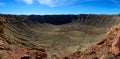 Meteor Crater panorama Royalty Free Stock Photo