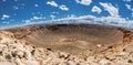 Meteor Crater panoramic view, in Winslow, Arizona, USA Royalty Free Stock Photo