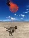 Meteor, End of the Dinosaurs Illustration