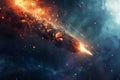 Meteor Falling, Comet Armageddon, Devastating Meteorite, Cosmic Catastrophe, Apocalypse