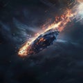 Meteor Falling, Comet Armageddon, Devastating Meteorite, Cosmic Catastrophe, Apocalypse