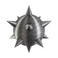 Meteor hammer brushed texture metal weapon Royalty Free Stock Photo