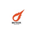 meteor logo vector template