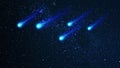 Meteor, meteoroid is a small rocky or metallic body in outer space.