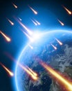 Meteor shower Royalty Free Stock Photo