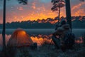 Meteor Shower: Filmed Starfall During Dark Night Rest