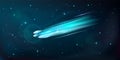 Meteor In Space Composition Royalty Free Stock Photo