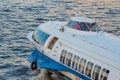 Meteor Speedboat Floats On Neva
