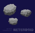 Meteor Terminology Meteoriod Vector Illustration