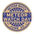 Meteor Watch Day stamp