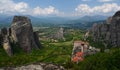 Great Monastery of Varlaam on the high rock in Meteora, Thessaly, Greece Royalty Free Stock Photo